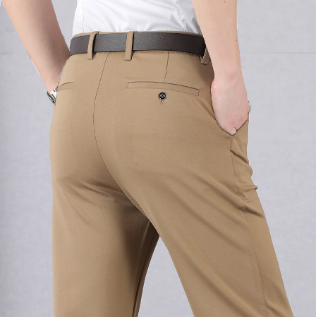 Flexano Stretch Herenbroek met Comfort Fit en Functionele Zakken