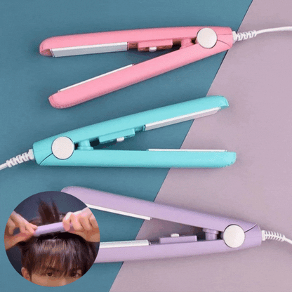 Liora Mini Haarstyler 2-in-1 voor Krullen en Glad Haar