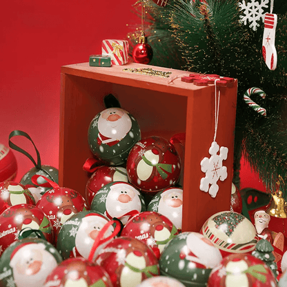 Kerst Snoepdoos 7 cm met Hangkoord – Decoratieve Snoepcontainer