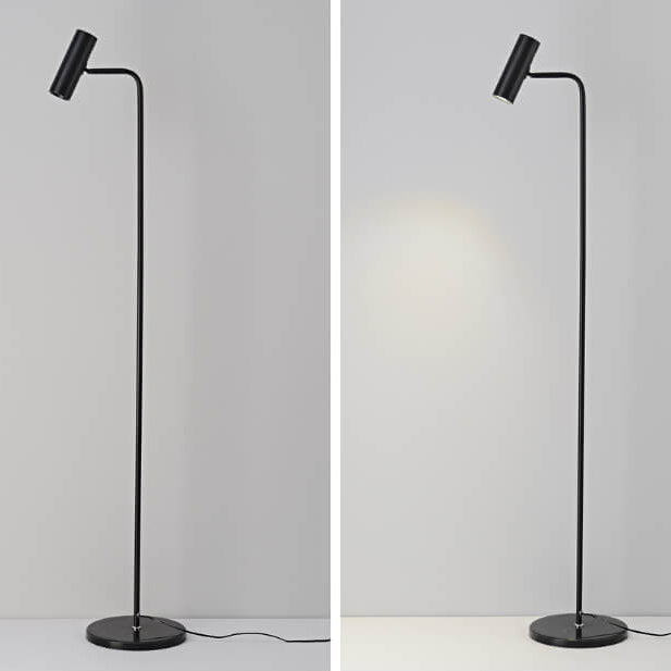 Marvello industriële marmeren vloerlamp met geïntegreerde ledverlichting