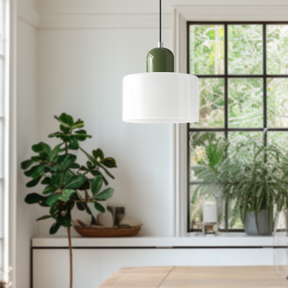 Bauhaus Glas Hanglamp | Modern Klotdesign | Verstelbare Hanglamp | Brick by Brick