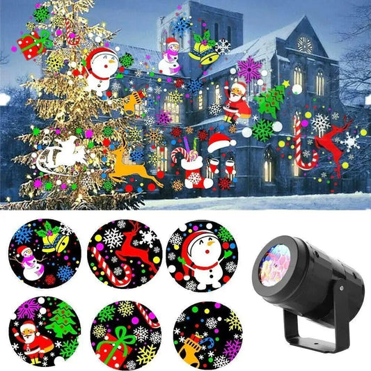 Sneeuwlicht kerstprojector met 16 patronen voor binnen en buiten