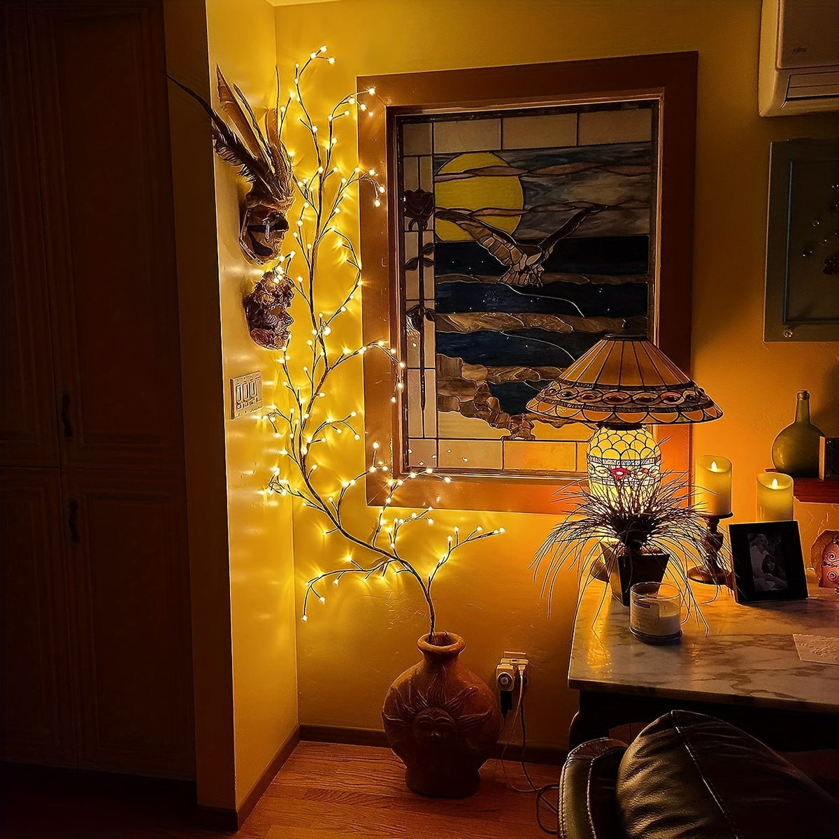 Wandlampen met LED-appelbloesemdesign