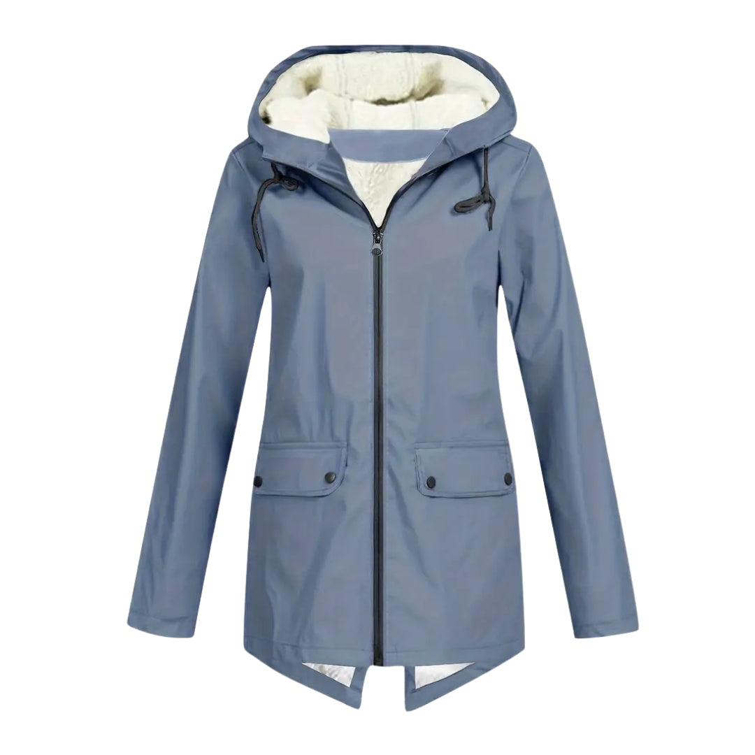Waterdichte Dameswinterjas met Capuchon en Warme Voering