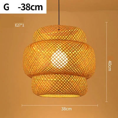 Noor Rotan Hanglamp – Natuurlijke Sfeerverlichting voor Interieur