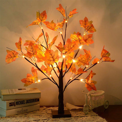 VogelGloed LED Lichtboom met Rode Vogels – Warmwit Licht