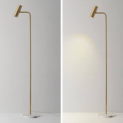 Marvello industriële marmeren vloerlamp met geïntegreerde ledverlichting