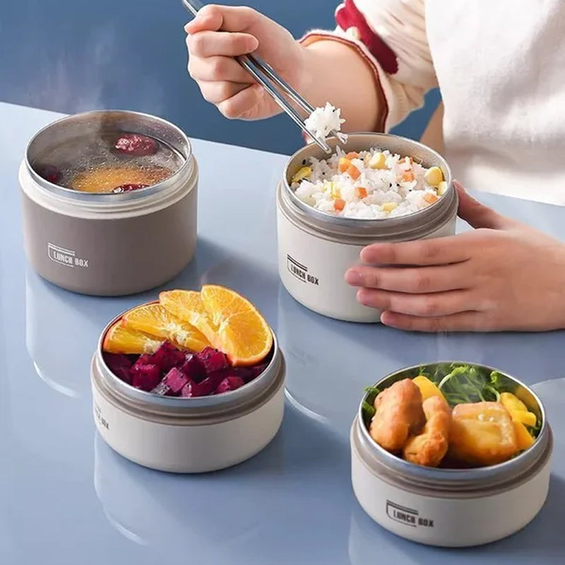 Warmio Lunchbox – Geïsoleerde RVS Lunchbox met Draagtas