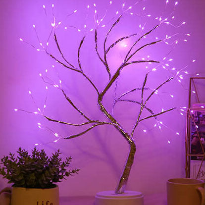 LED Tafellamp met Kleurrijke Boomverlichting