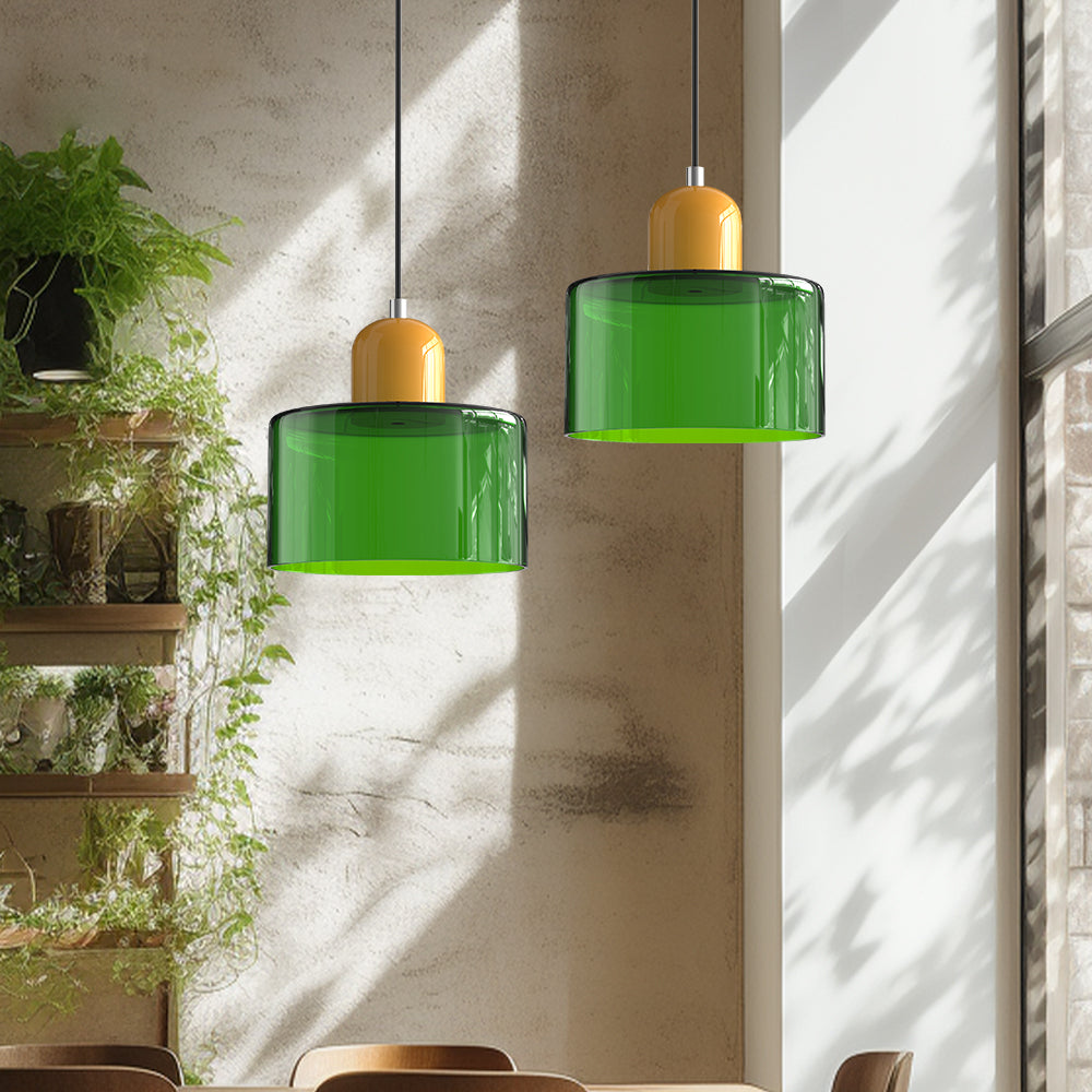 Bauhaus Glas Hanglamp | Modern Klotdesign | Verstelbare Hanglamp | Brick by Brick