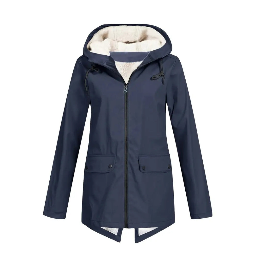 Waterdichte Dameswinterjas met Capuchon en Warme Voering