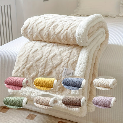 ZachtNest Omkeerbare Fleece Deken – Warme Plaid voor Alle Seizoenen