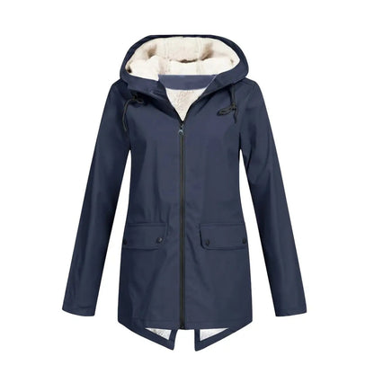 Waterdichte Dameswinterjas met Capuchon en Warme Voering