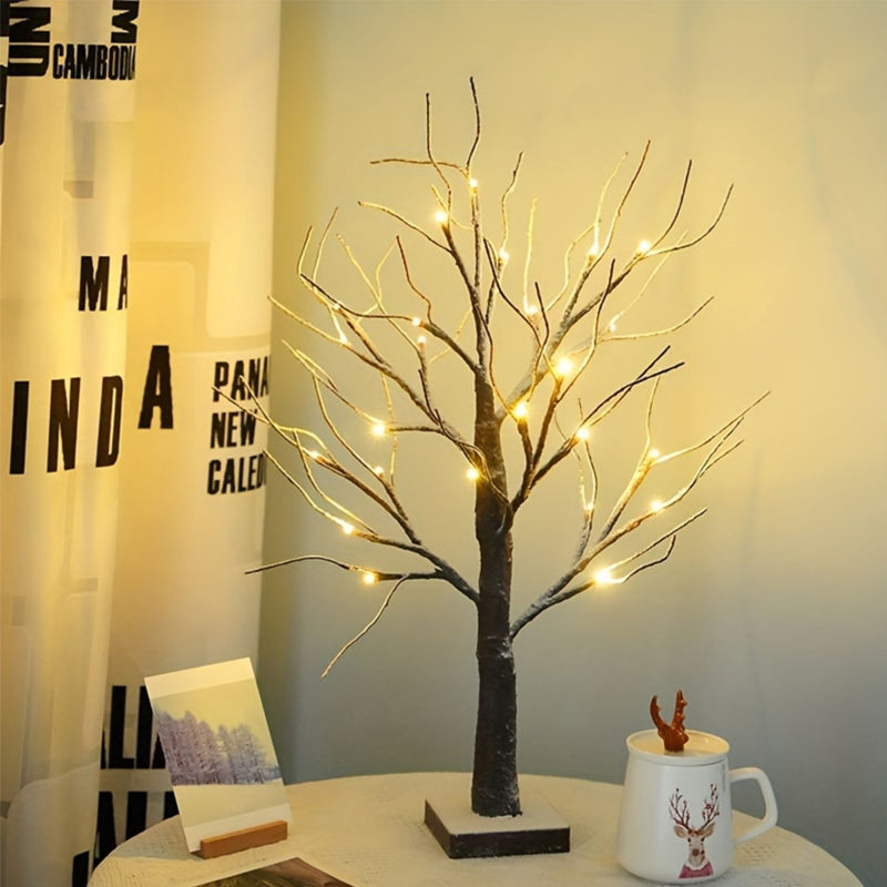 VogelGloed LED Lichtboom met Rode Vogels – Warmwit Licht