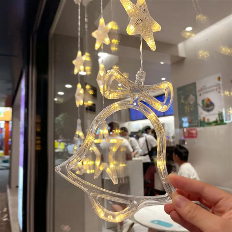 Kerst Raamverlichting met Zuignap – 10 LED Warm Wit