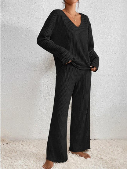 Sorelle Dames Gebreide Set – Warme Trui en Broek