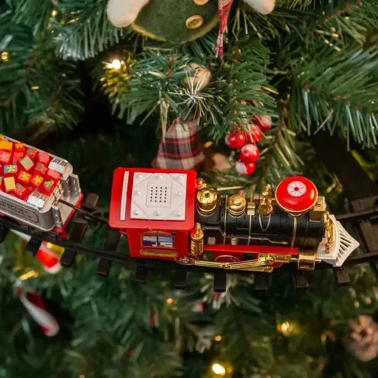 Kerstboomtrein met Licht en Geluid – Rijdende Trein rond Boom