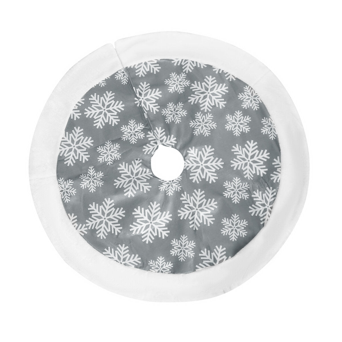 Sneeuwvlokrand – Kerstboomrok van 101 cm met Sneeuwvlokken