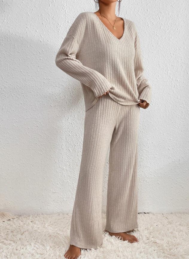 Sorelle Dames Gebreide Set – Warme Trui en Broek