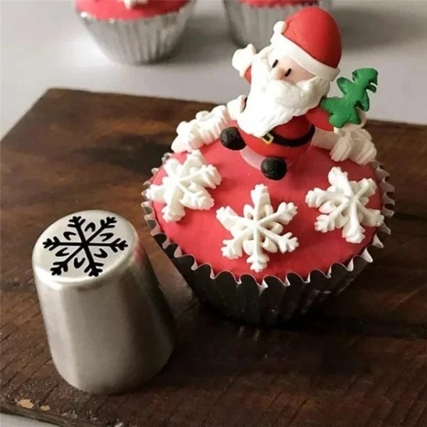 KerstBakfeest Spuitzak Set met 13 Kerst Spuitmondjes