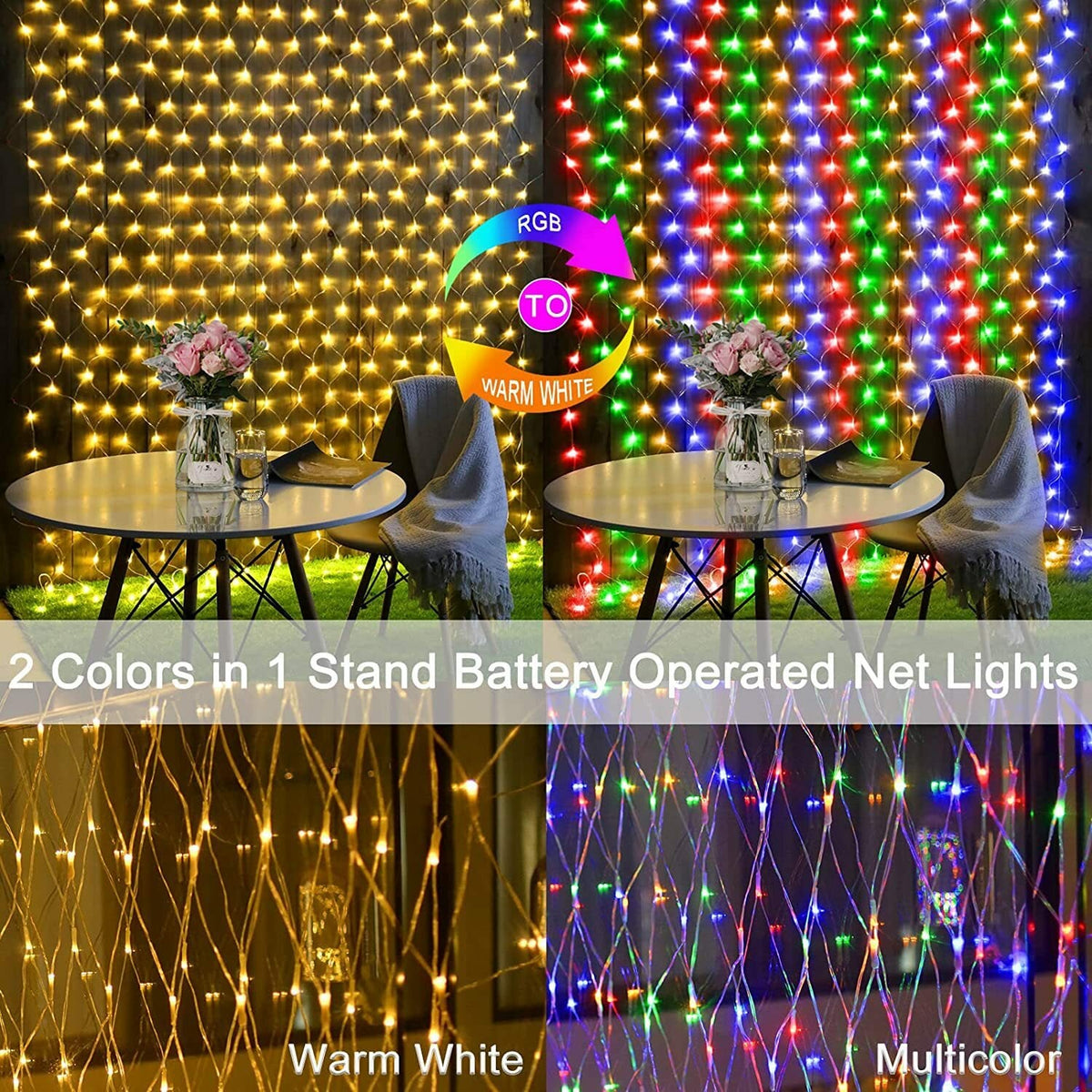 Lichtgloed Nova – LED Kerstlichtslinger met 12 Lichtmodi voor Binnen en Buiten