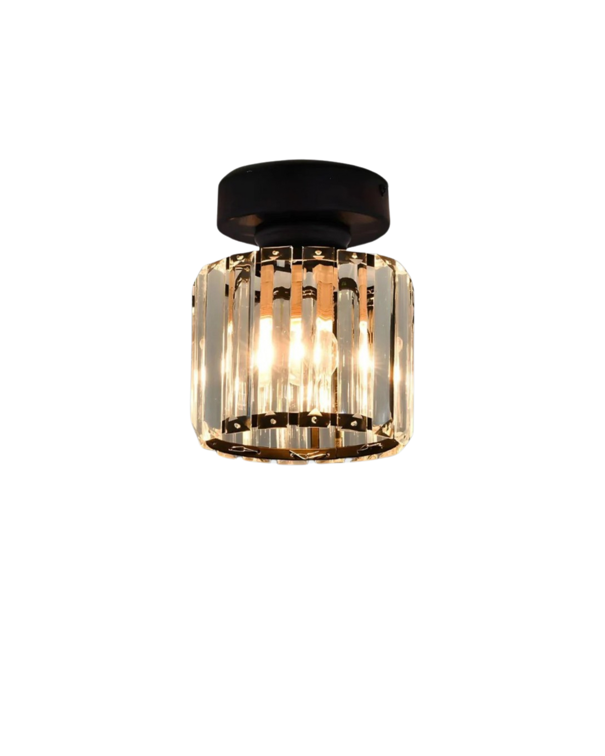 Prismalux Plafondlamp – Glazen Designlamp met Warme Gloed