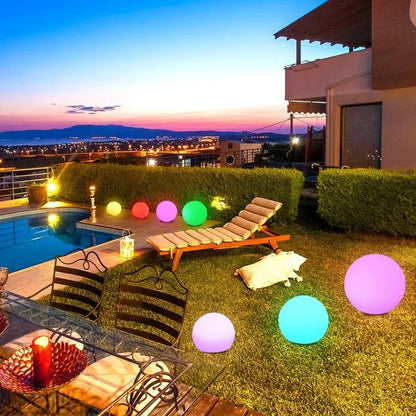 Kleurgloed | Waterdichte Solar Tuinballen met RGB LED