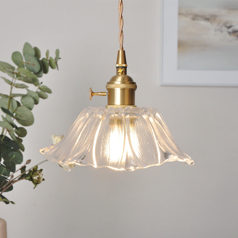 Bloesem Retro Hanglamp met Bloemendesign voor Eetkamer