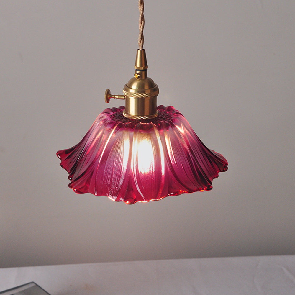 Bloesem Retro Hanglamp met Bloemendesign voor Eetkamer