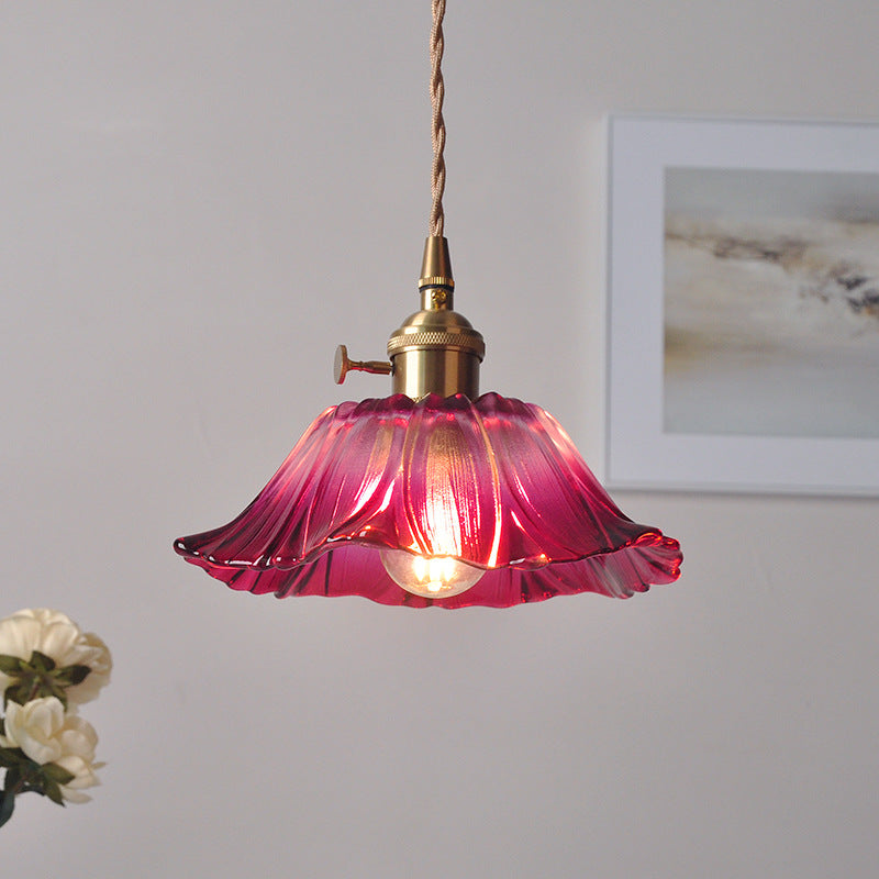 Bloesem Retro Hanglamp met Bloemendesign voor Eetkamer