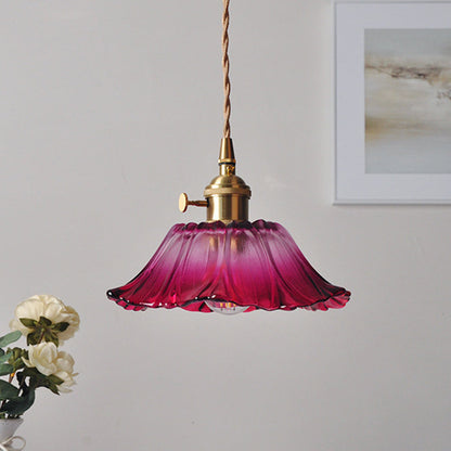 Bloesem Retro Hanglamp met Bloemendesign voor Eetkamer