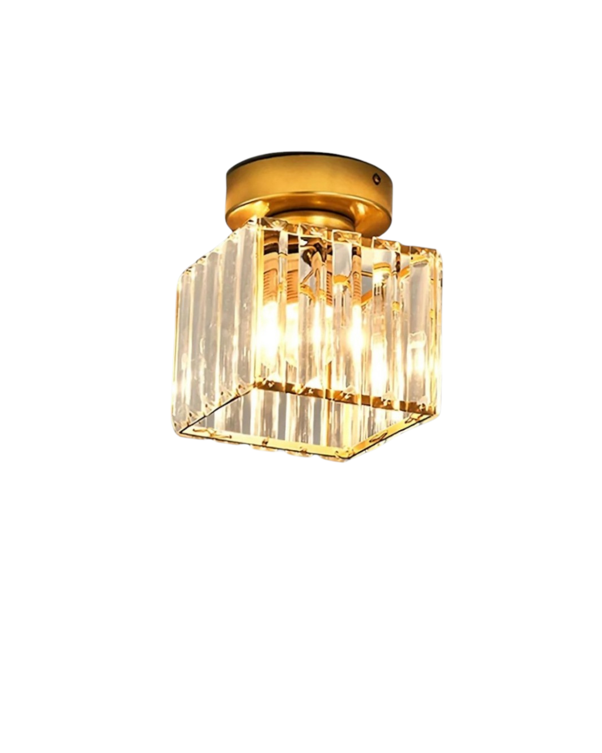 Prismalux Plafondlamp – Glazen Designlamp met Warme Gloed