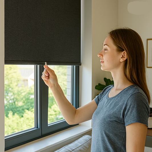 LumiShade Zonwerend Rolgordijn – UV-Bescherming met Zuignappen 45x125 cm