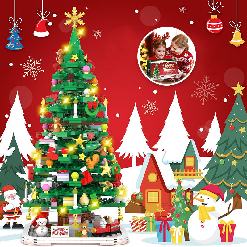 Kerstboom Adventskalender Bouwset – 1102 Onderdelen en 24 Dozen