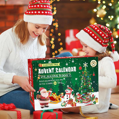 Kerstboom Adventskalender Bouwset – 1102 Onderdelen en 24 Dozen