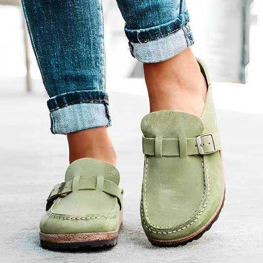 HerLinde Comfort Sandalen Dames Verstelbaar Suède Kork Voetbed