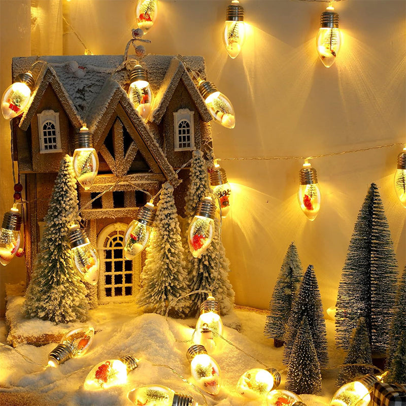 Roos Kerstlichtsnoer – LED Feestverlichting met Kerstfiguren