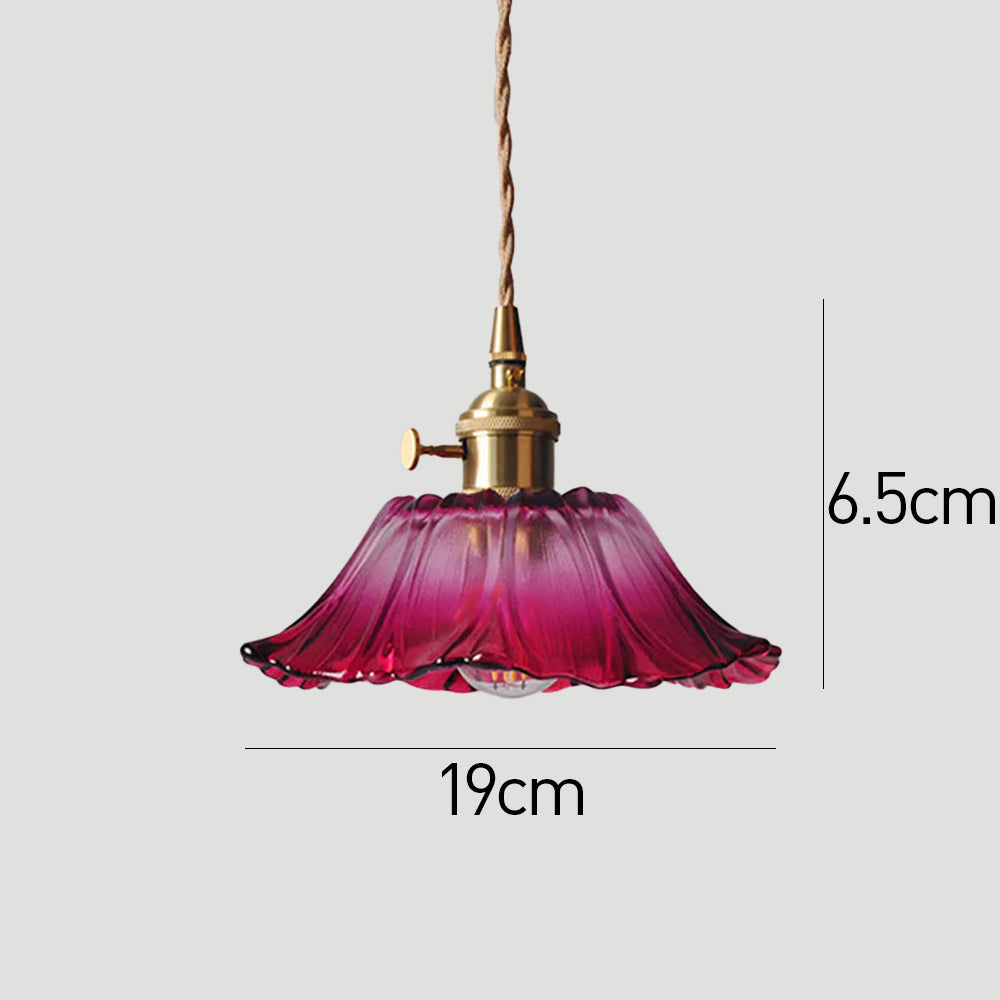 Bloesem Retro Hanglamp met Bloemendesign voor Eetkamer