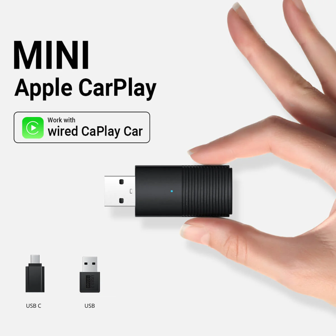 AutoLink Draadloze CarPlay Adapter – USB en USB-C