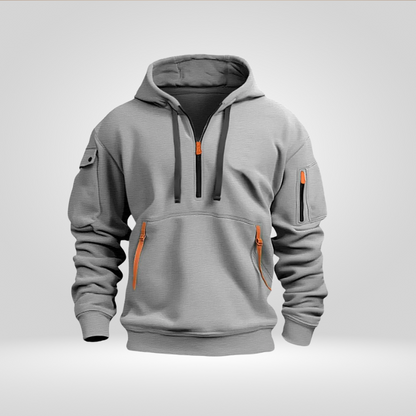Norven Heren Hoodie met Halve Rits – Urban en Comfortabel