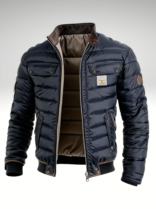 Heren Korte Winterjas KoudSter – Gewatteerd en Warm