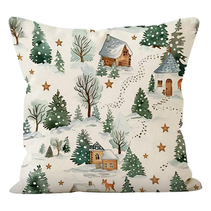 Winter Kerst Kussenhoes