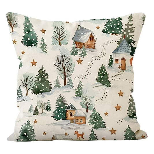 Winter Kerst Kussenhoes
