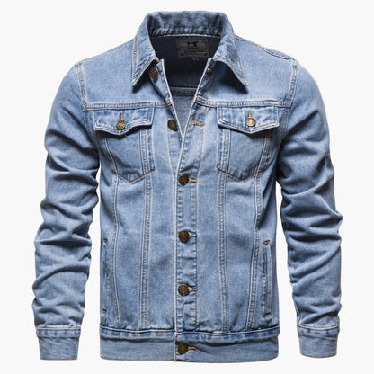 Heren Klassieke Jeansjack – Tijdloze Stijl voor Dagelijks Gebruik