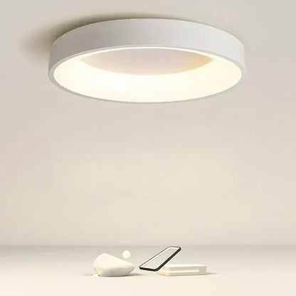 Ronde LED Plafondlamp – Scandinavisch Design voor Woonkamer