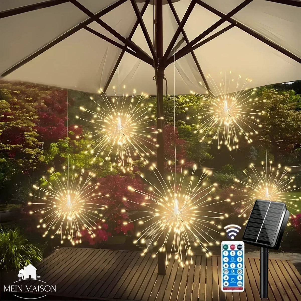 Saar Solar Tuinverlichting – 4-delige LED Buitenlampen met 8 Lichtmodi