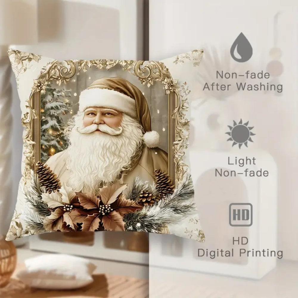 Kussenhoes Kerst Fluweel Vintage Stijl