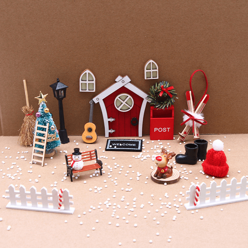 Fleur Kerstminiaturen – 19-delige Poppenhuis Decoratieset