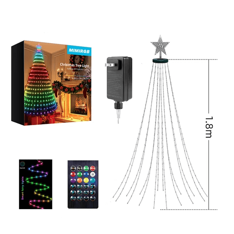 RGB Kerstboomverlichting met App, Muziekritme en 11 Lichteffecten