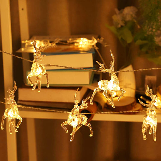 ReindeerGlow - 1,5M LED kerstverlichting met hangende lichtjes voor feestelijke vreugde